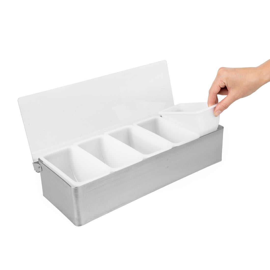 Boîte à compartiments Beaumont en inox 5x568 ml — CZ598