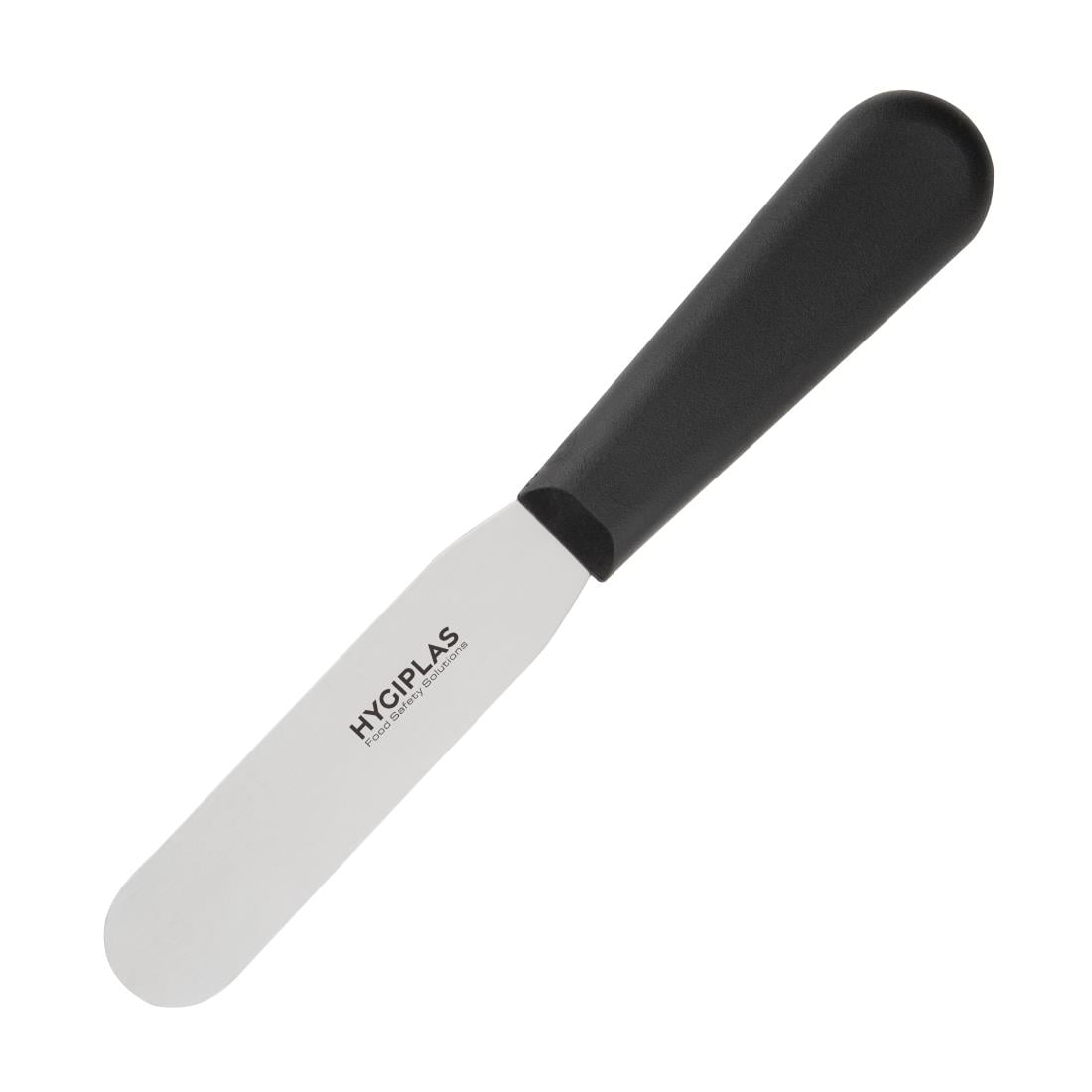 Couteau spatule à lame droite Hygiplas noir 100mm — D401