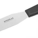 Couteau spatule à lame droite Hygiplas noir 150mm — D402