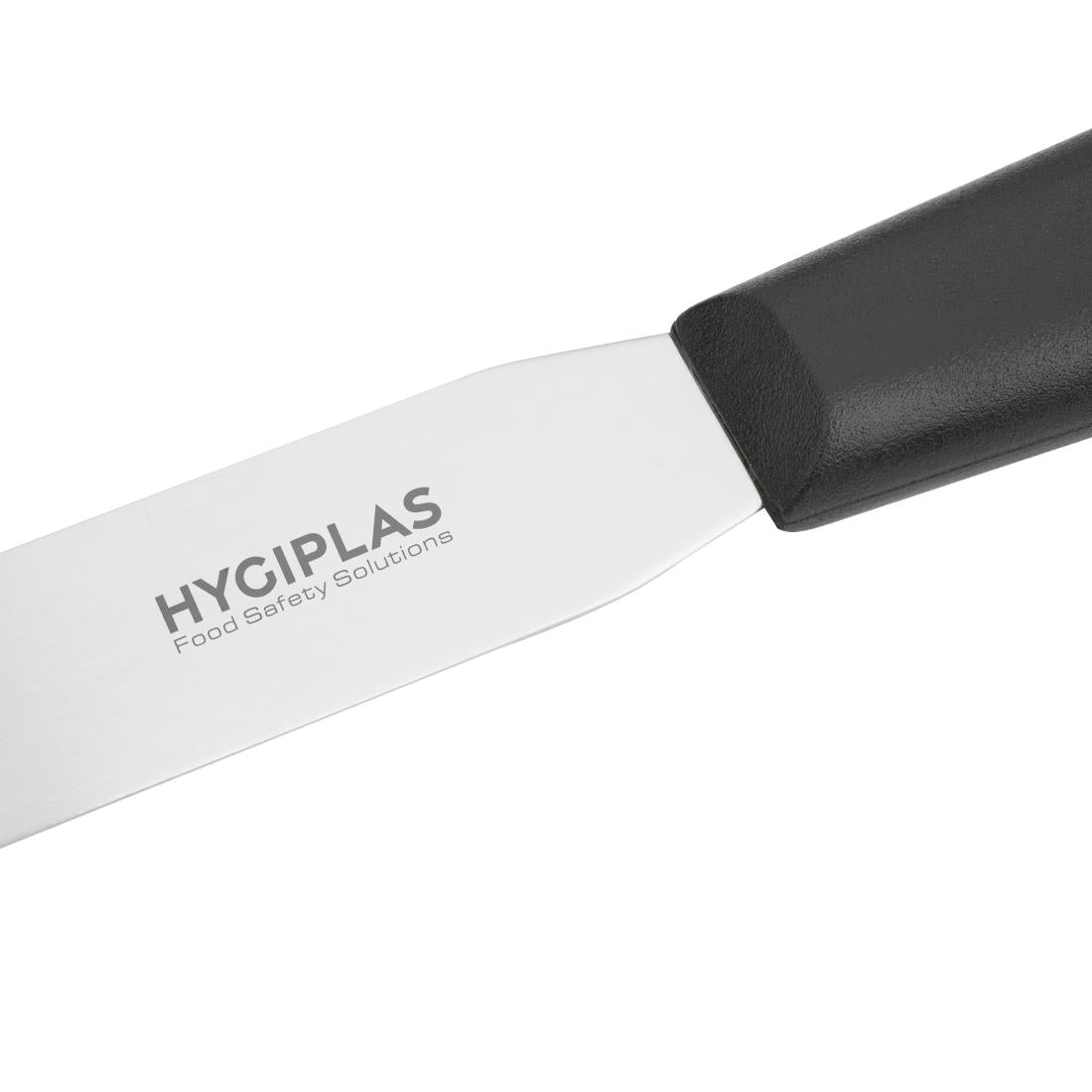 Couteau spatule à lame droite Hygiplas noir 255mm — D406