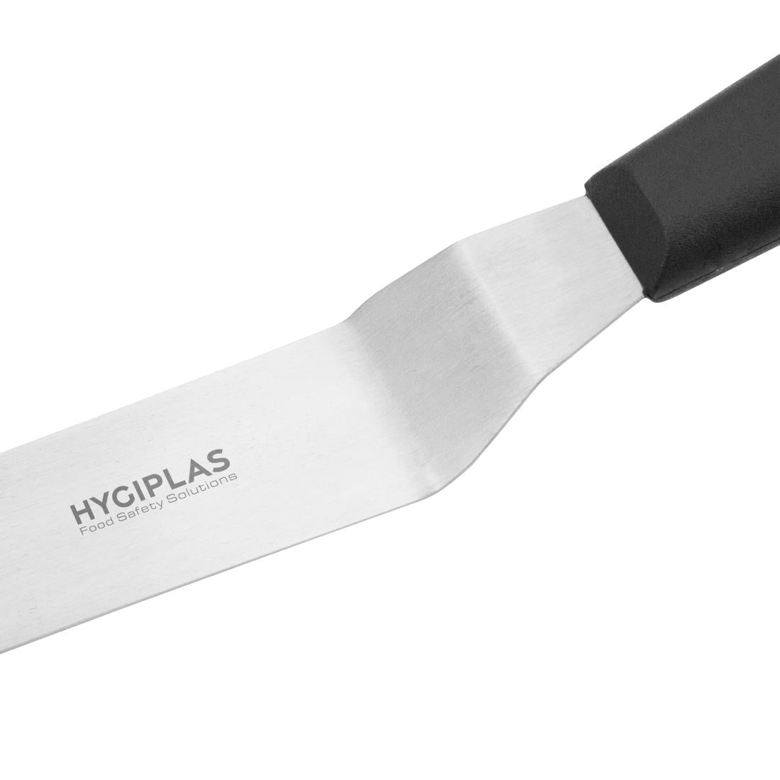 Couteau spatule coudé Hygiplas noir 100mm — D420
