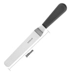 Couteau spatule coudé Hygiplas noir 100mm — D420