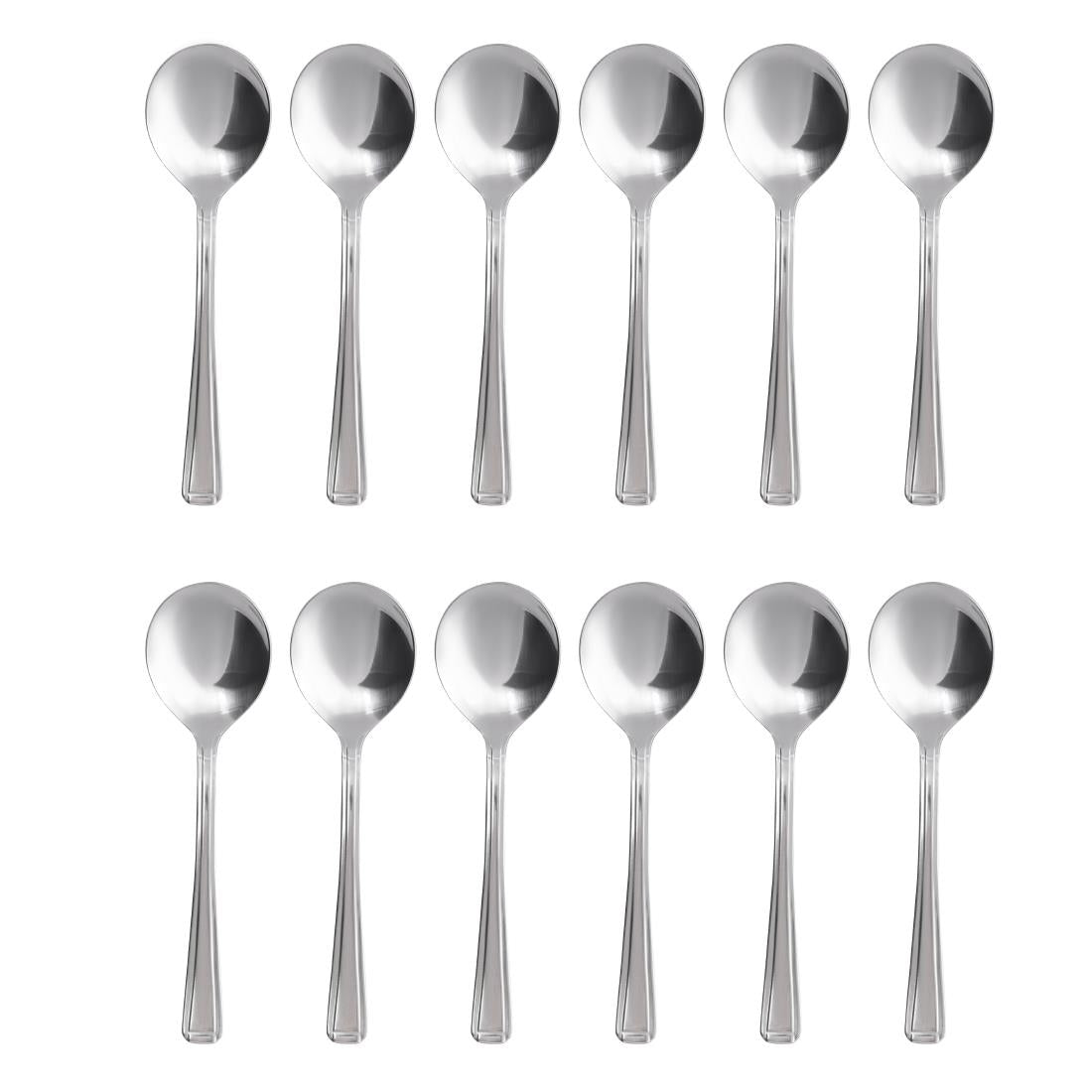 Cuillère à soupe ronde Olympia Harley (lot de 12) — D696