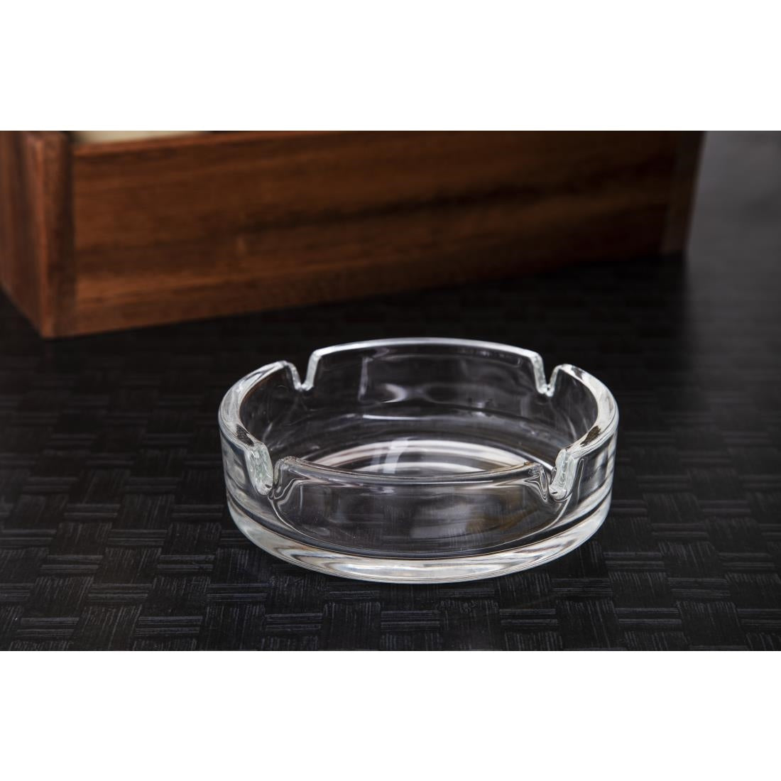 Petit cendrier empilable en verre Olympia (lot de 24) — D865