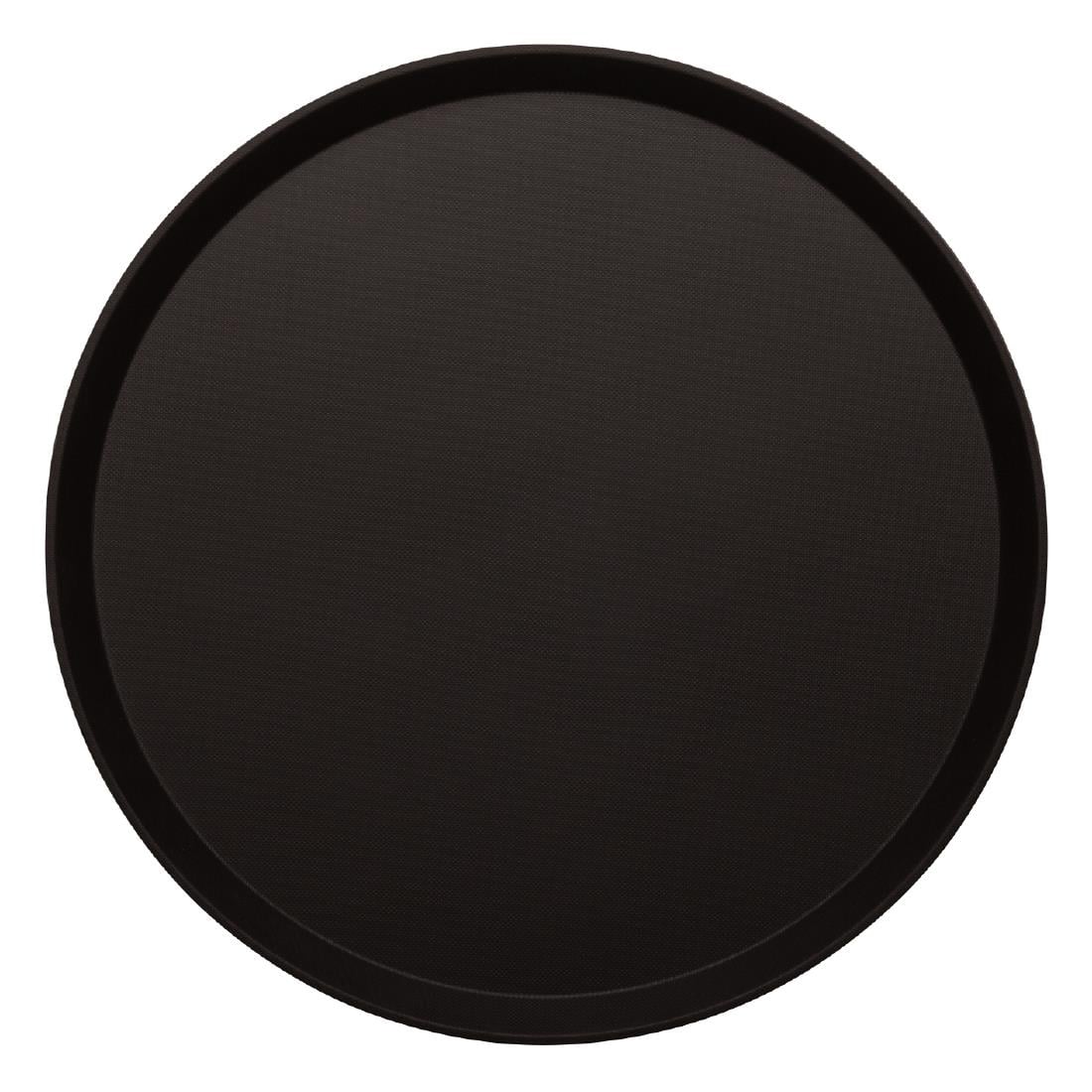 Plateau rond fibre de verre antidérapant Treadlite Cambro noir 35,5 cm — DB003