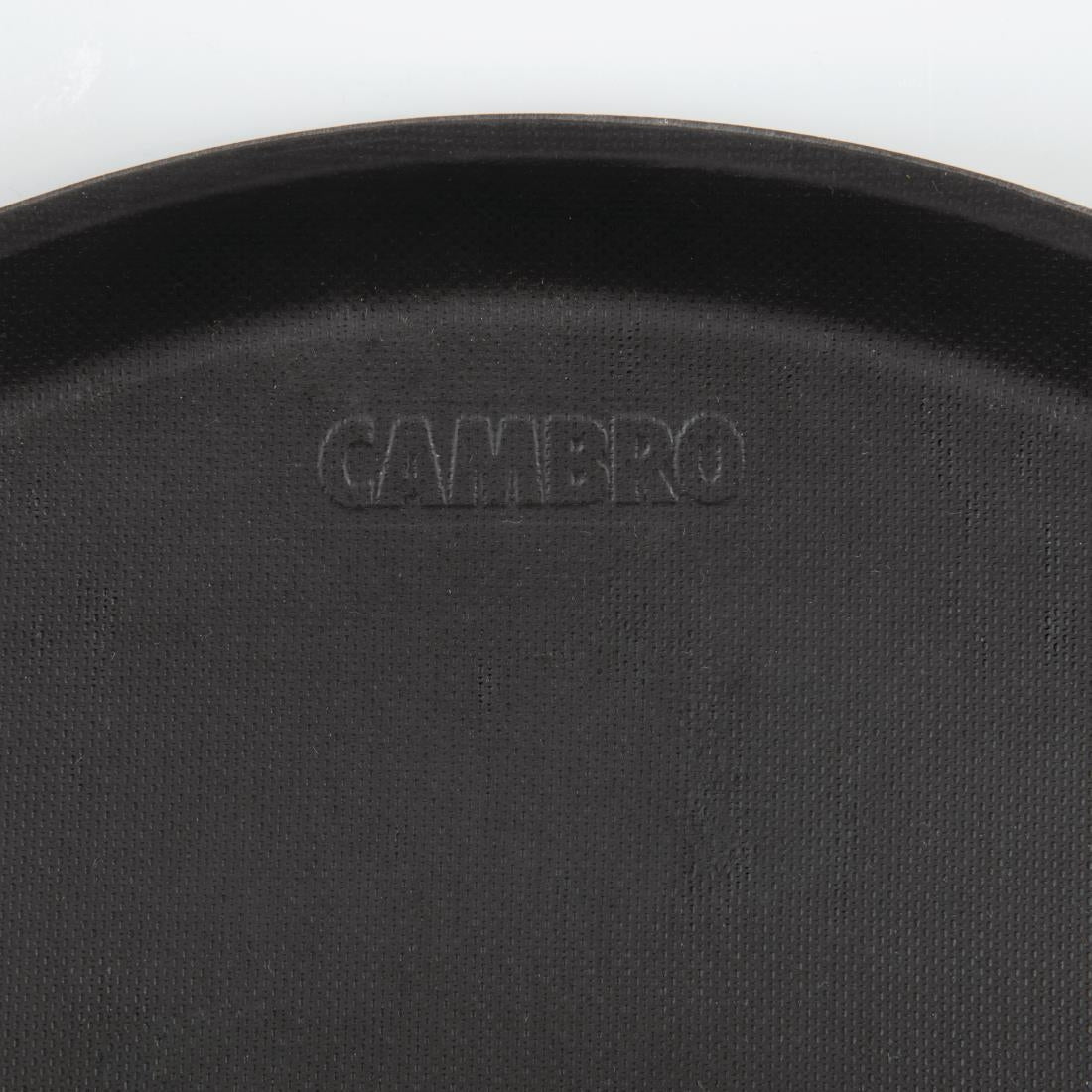 Plateau rond fibre de verre antidérapant Treadlite Cambro noir 35,5 cm — DB003