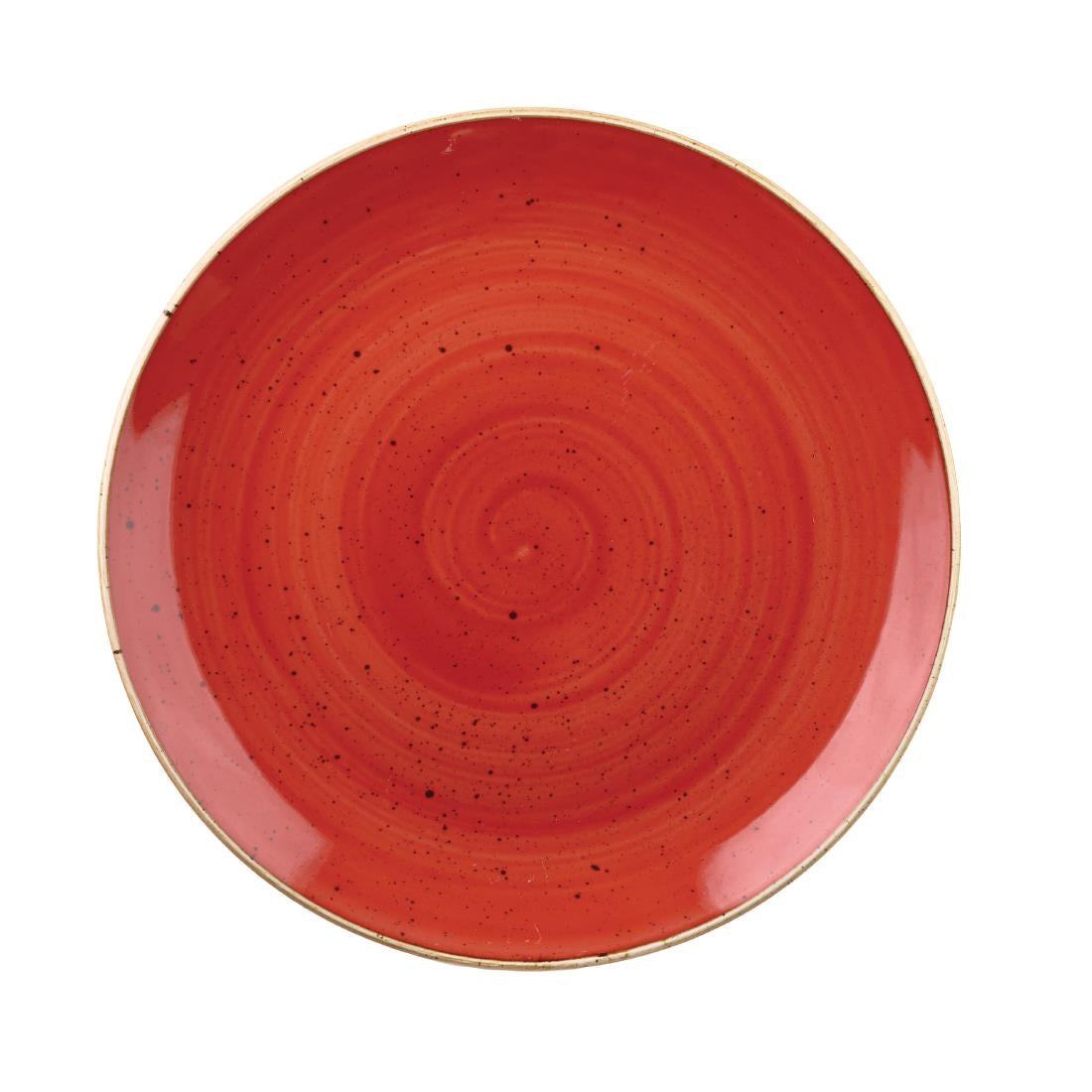 Assiettes coupes rondes Churchill Stonecast Berry Red 248mm (Lot de 12) — DB064