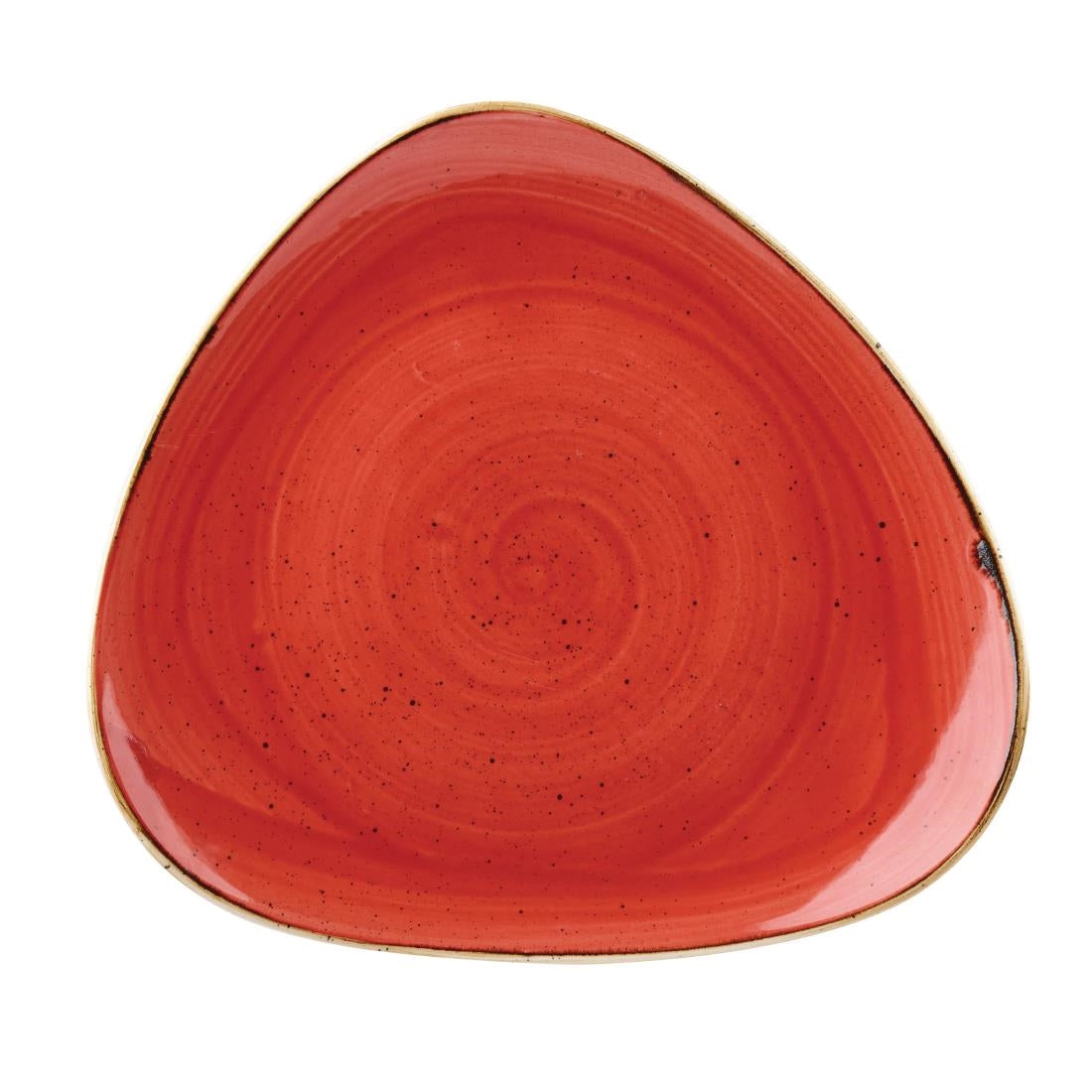 Assiettes triangulaires Churchill Stonecast Berry Red 311mm (Lot de 6) — DB065