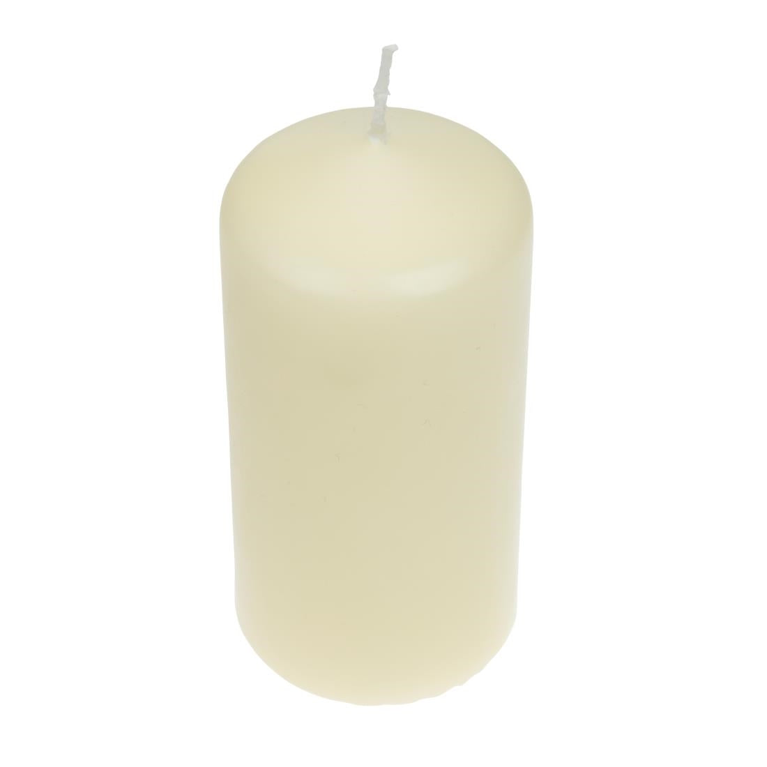 Bougies hautes cylindriques ivoire Bolsius 120mm (lot de 12) — DB087