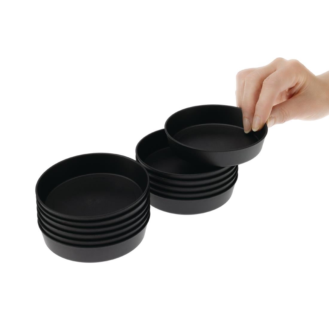 Moules à quiche Exoglass Matfer Bourgeat 100mm (lot de 12) — DB509