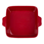 Plat à rôtir rouge et taupe Olympia 4,2L — DB527