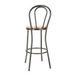 Tabouret haut Bolero Clarisse gris métal — DC179