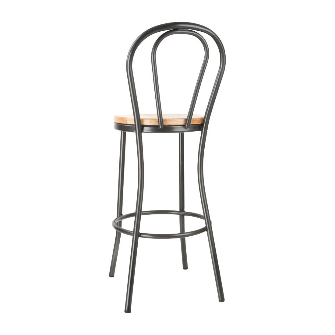 Tabouret haut Bolero Clarisse gris métal — DC179