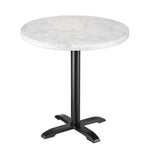 Plateau de table rond effet marbre Bolero blanc 600mm — DC300