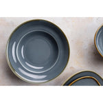 Assiettes À Pâtes Olympia Kiln Couleur Océan 250mm (Lot de 4) — DC305