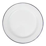 Assiettes plates en acier émaillé Olympia 300mm (lot de 6) — DC388