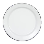 Assiettes plates en acier émaillé Olympia 300mm (lot de 6) — DC388