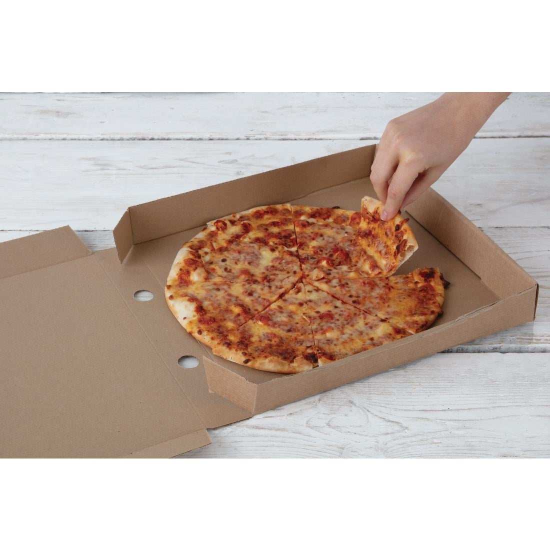 Cartons à pizza kraft Fiesta Compostable 30cm (lot de 100) — DC724