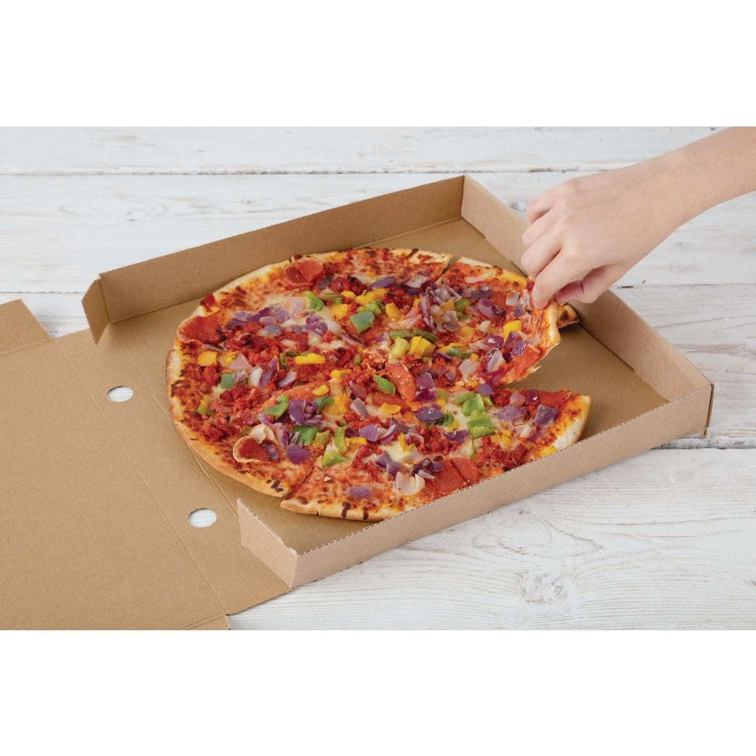 Cartons à pizza kraft Fiesta Compostable 35cm (lot de 50) — DC725