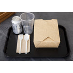 Plateau en polypropylène Fast Food Cambro noir 410 mm — DE312