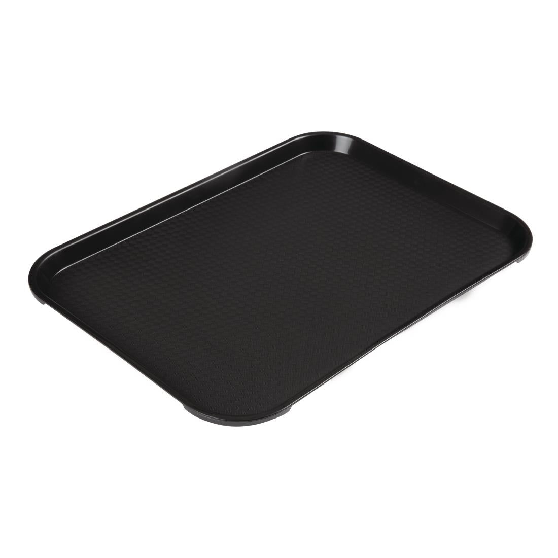 Plateau en polypropylène Fast Food Cambro noir 410 mm — DE312