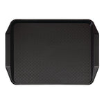 Plateau rectangulaire avec poignées en PP Fast Food Cambro noir 300x430mm — DE314