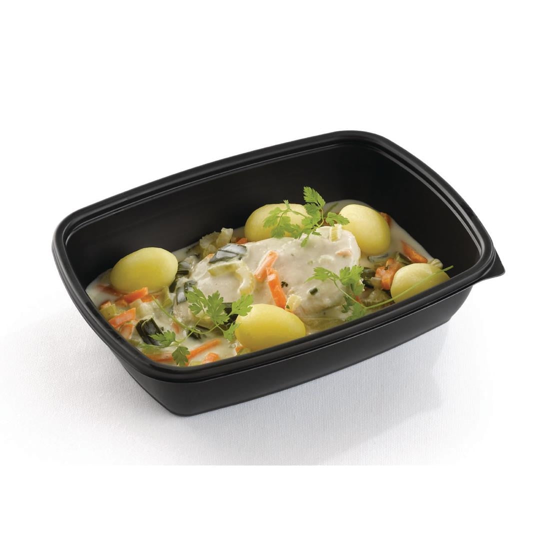 Barquettes alimentaires moyennes rectangulaires Fastpac 900ml (lot de 300) — DE763