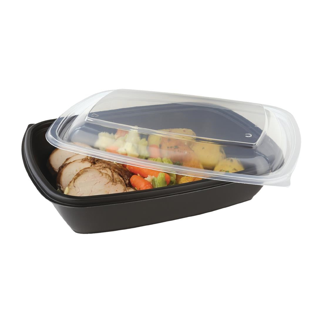 Barquettes alimentaires moyennes rectangulaires Fastpac 900ml (lot de 300) — DE763