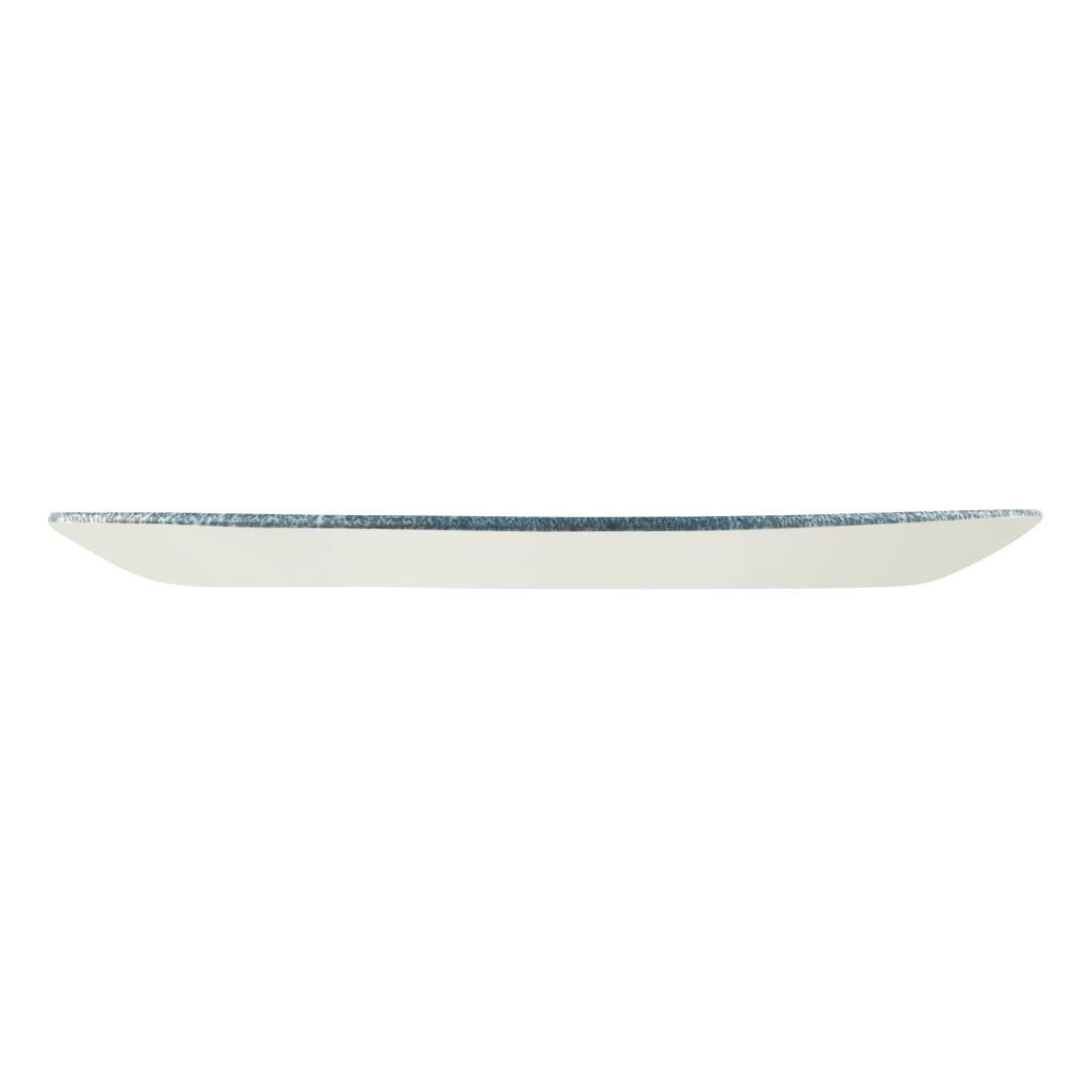 Assiettes oblongues Churchill Studio Prints Raku Oblong Topaz Blue 298mm (Lot de 12) — DE881