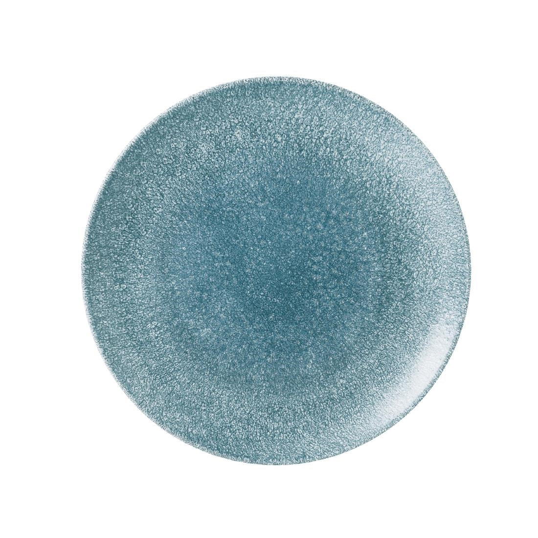 Assiettes rondes Churchill Studio Prints Raku Large Topaz Blue 288mm (Lot de 12) — DE882