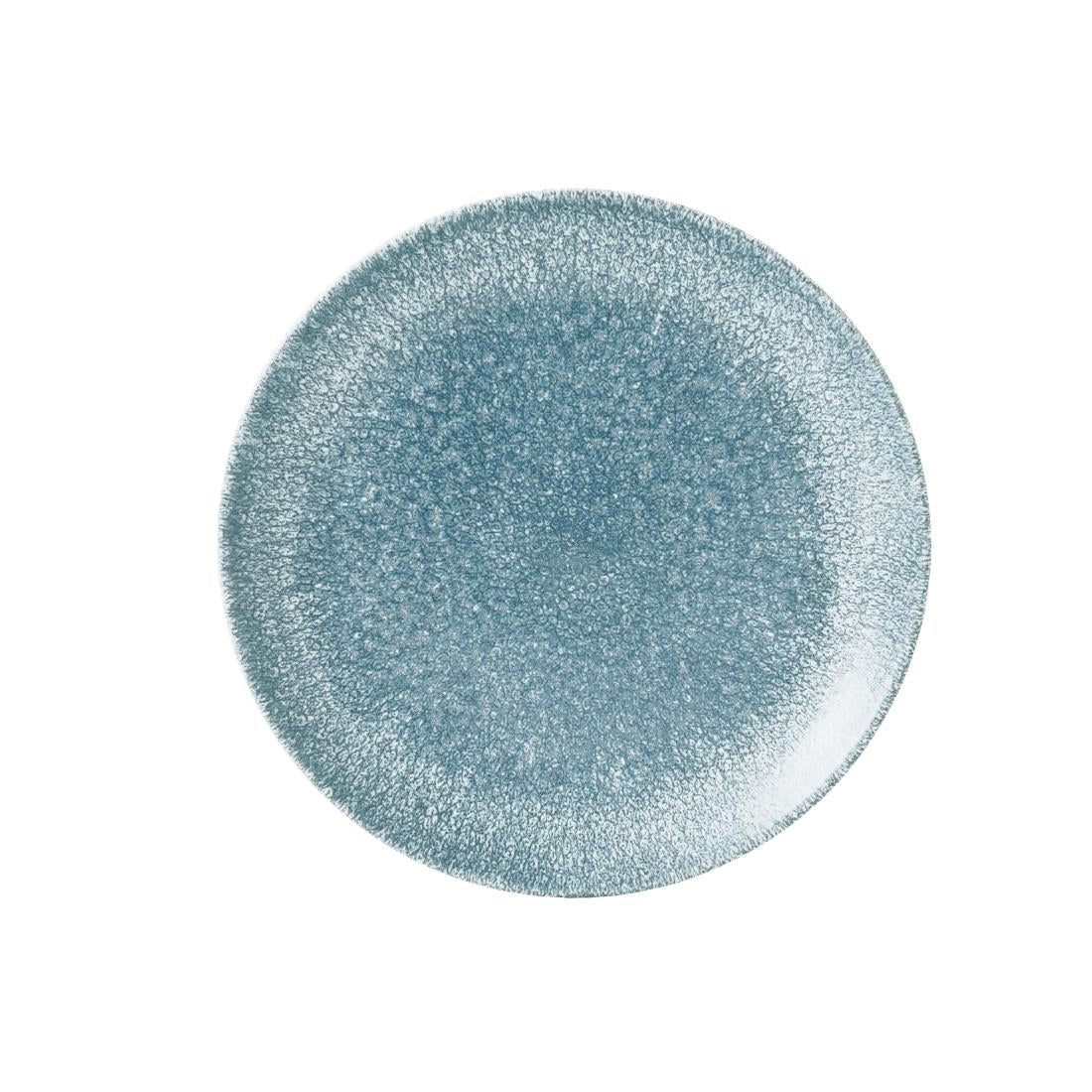 Assiettes rondes Churchill Studio Prints Raku Topaz Blue 217mm (Lot de 12) — DE884