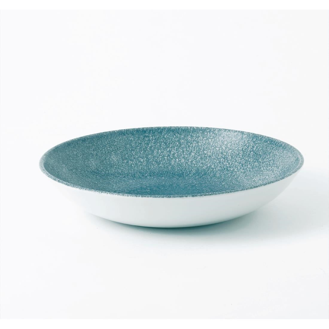 Assiettes coupe ronde Churchill Studio Prints Raku Topaz Blue 248mm (Lot de 12) — DE888