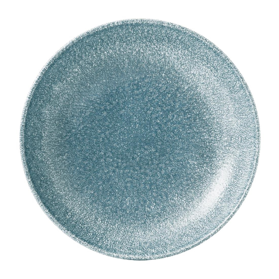 Assiettes coupe ronde Churchill Studio Prints Raku Topaz Blue 248mm (Lot de 12) — DE888