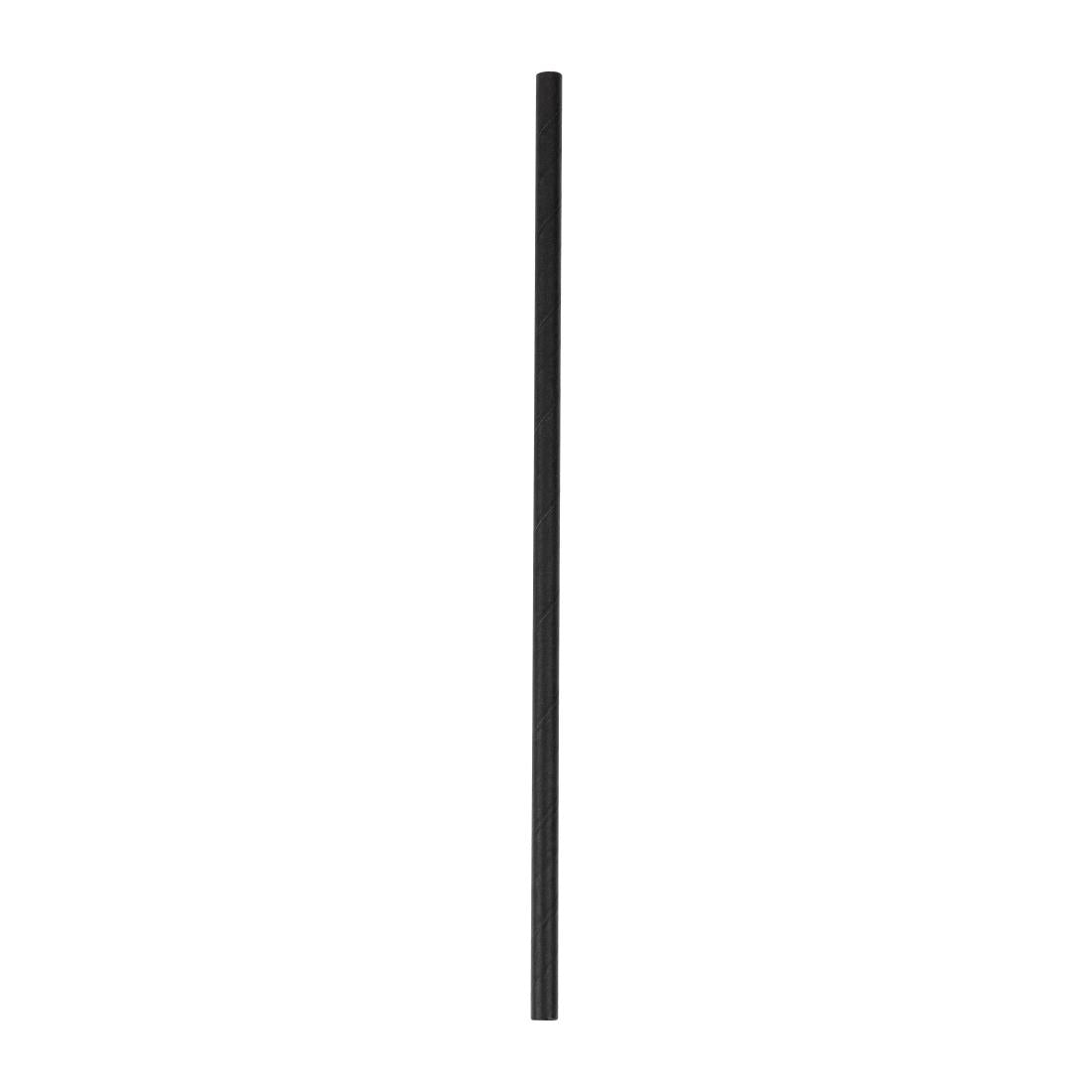 Pailles en papier Fiesta Compostable noires (lot de 250) — DE926