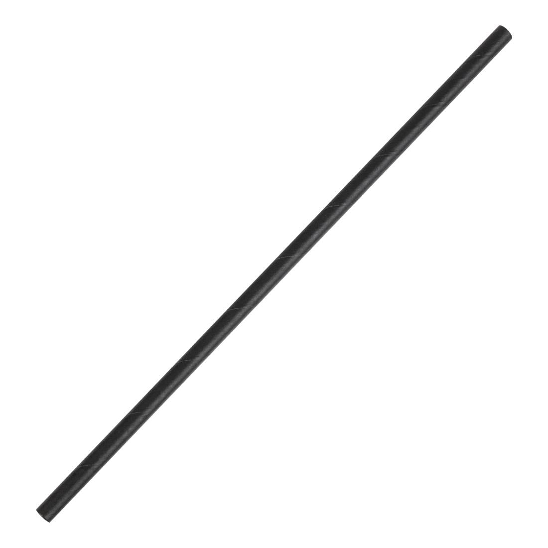Pailles en papier Fiesta Compostable noires (lot de 250) — DE926