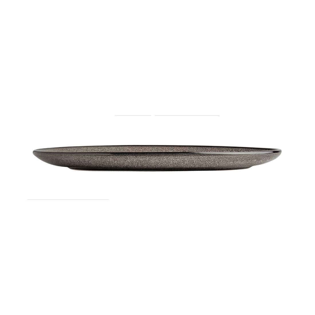 Assiettes feuille Olympia Mineral 305mm (lot de 6) — DF181