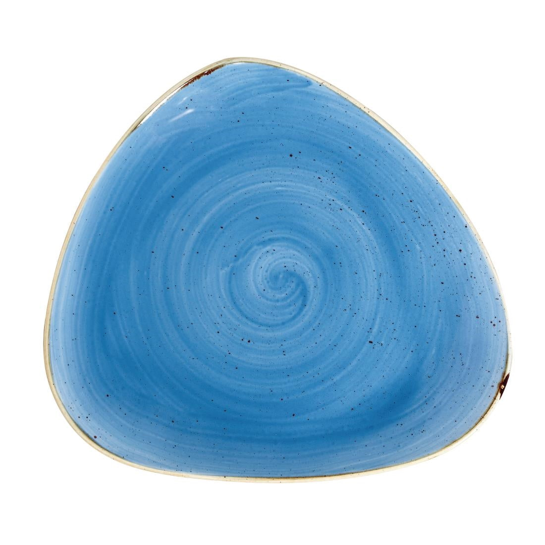 Assiettes triangulaires Churchill Stonecast Cornflower Blue 311mm (Lot de 6) — DF768