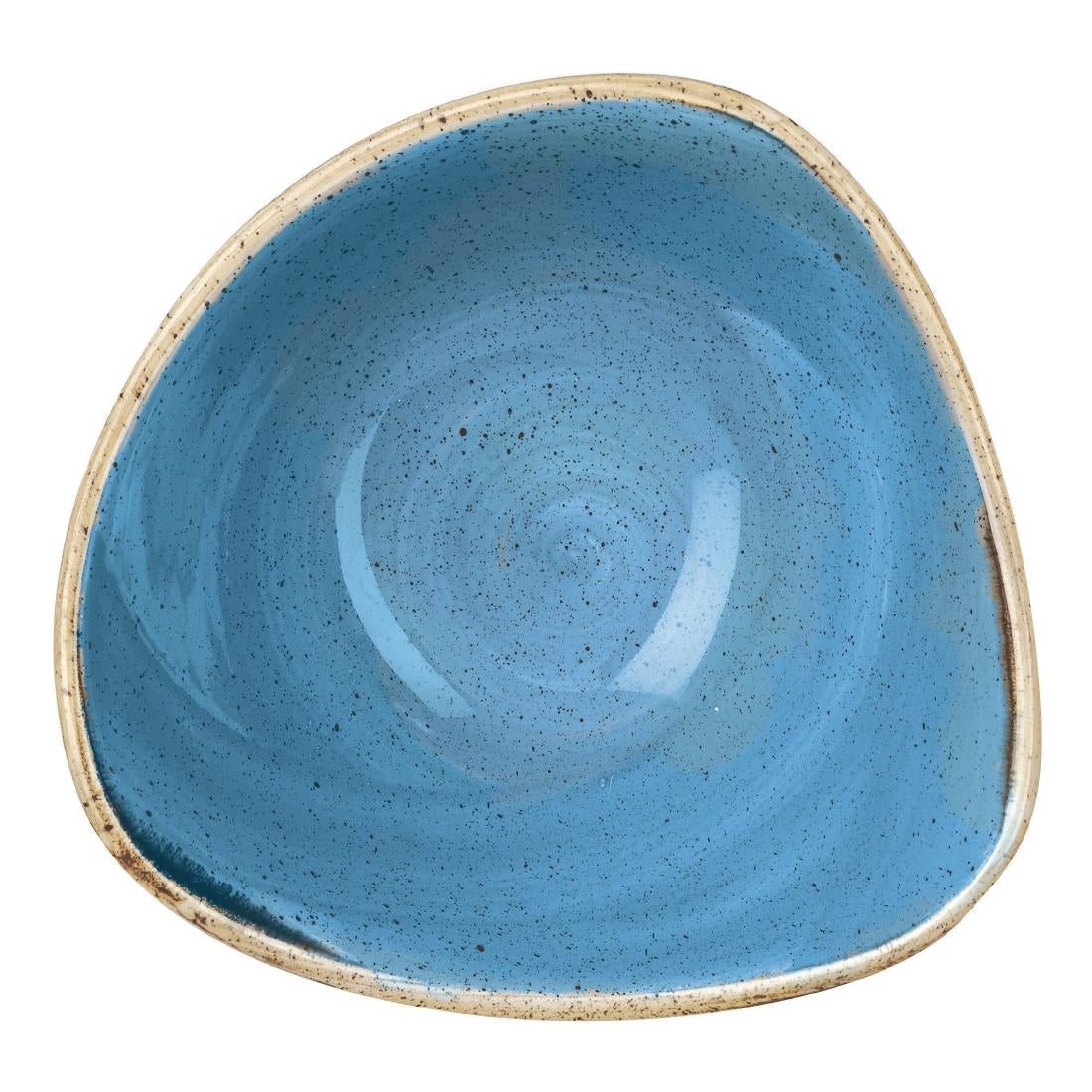 Bols triangulaires Churchill Stonecast Cornflower Blue 152mm (Lot de 12) — DF780