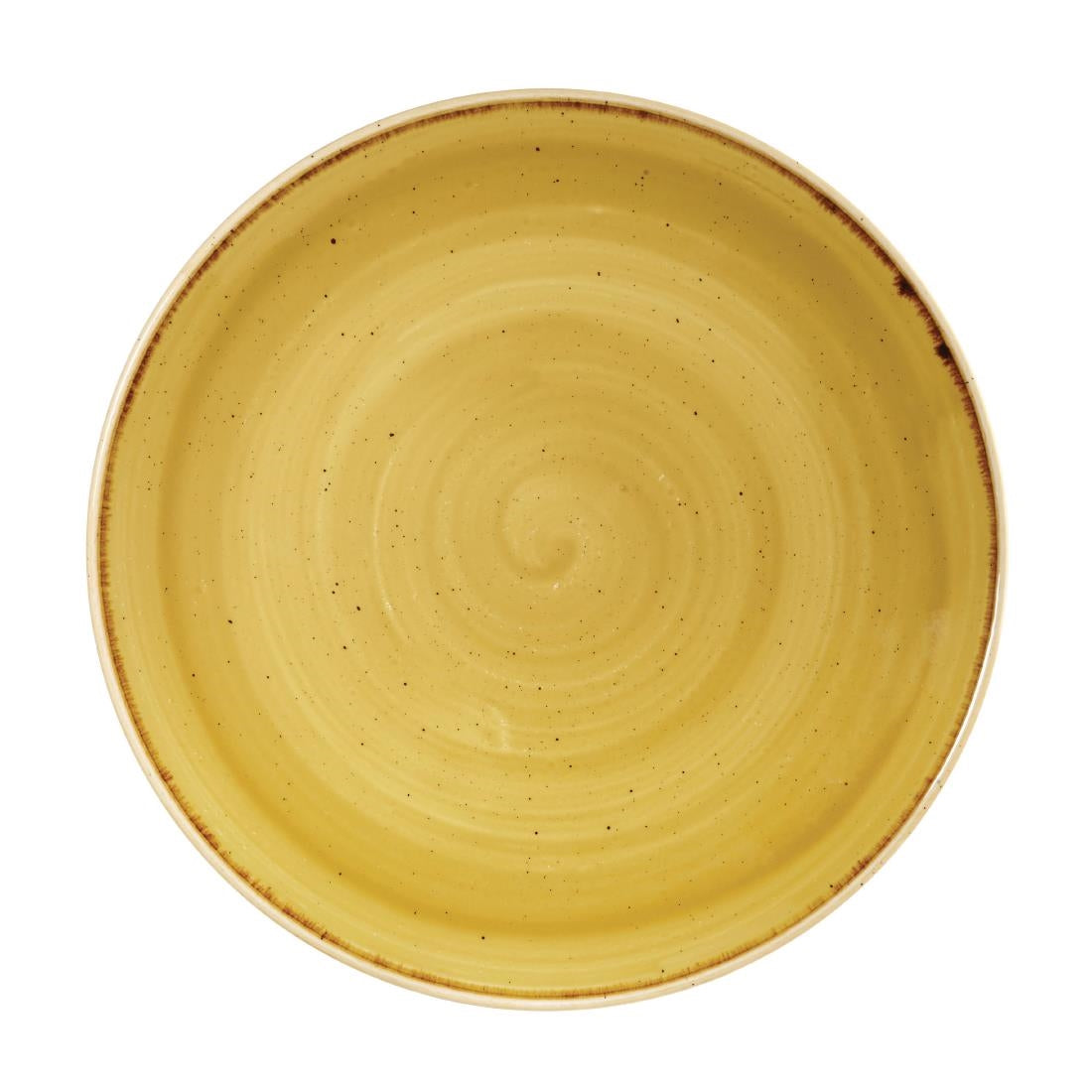 Assiettes rondes Churchill Stonecast Mustard Seed Yellow 260mm (Lot de 12) — DF785