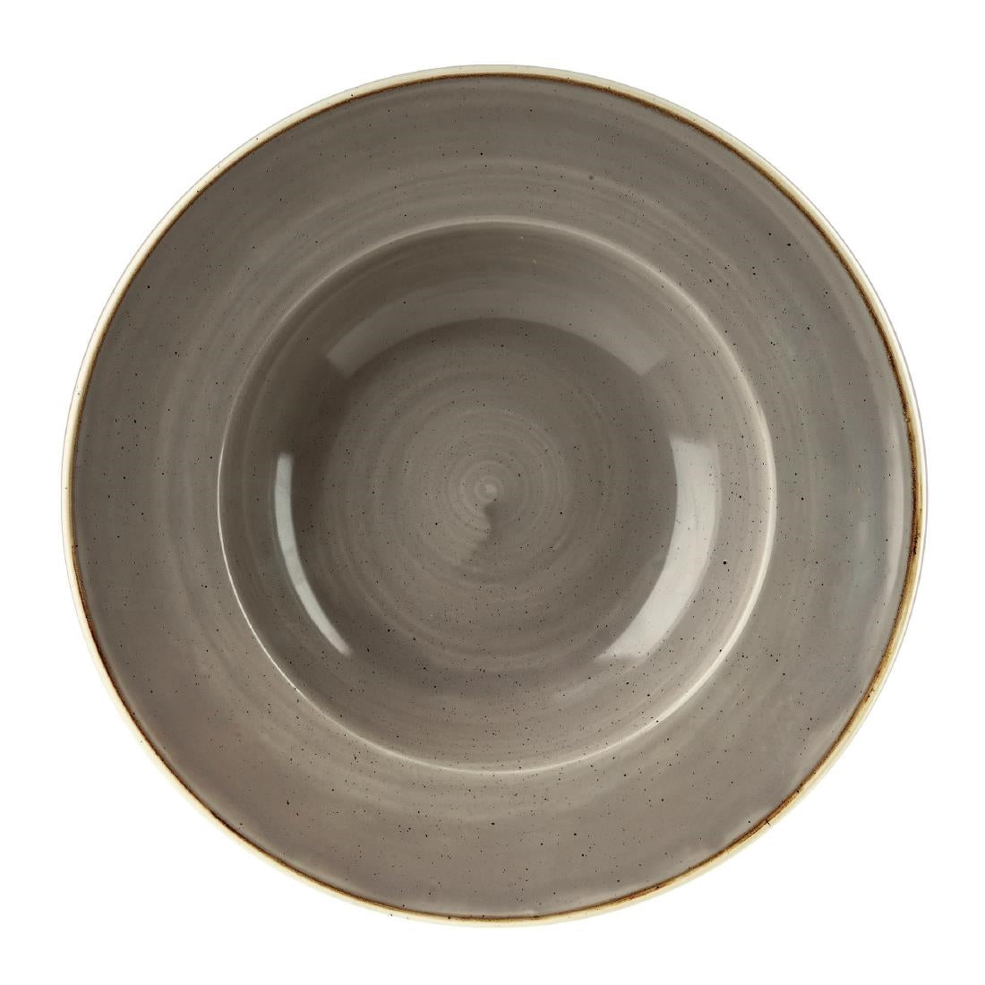 Bols à bord large Churchill Stonecast Peppercorn Grey 277mm (Lot de 12) — DF796