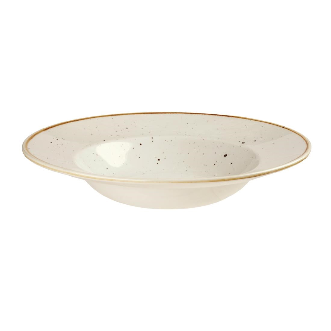 Bols à bord large Churchill Stonecast Barley White 280mm (Lot de 12) — DF798