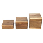 Réhausses en acacia Olympia 50/100/150(H)mm (lot de 3) — DF875
