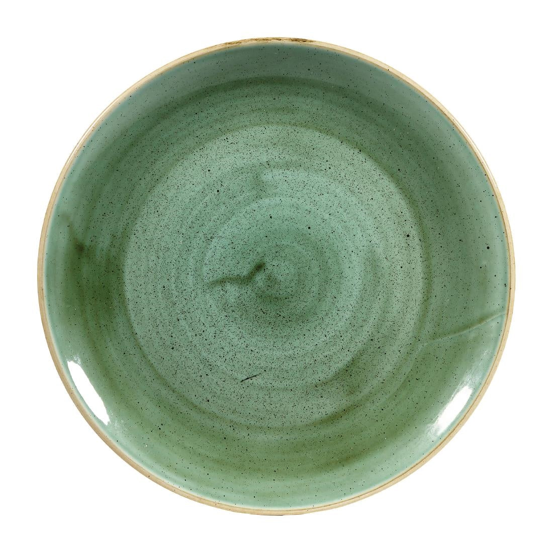 Assiettes rondes Churchill Stonecast Samphire Green 260mm (Lot de 12) — DF995
