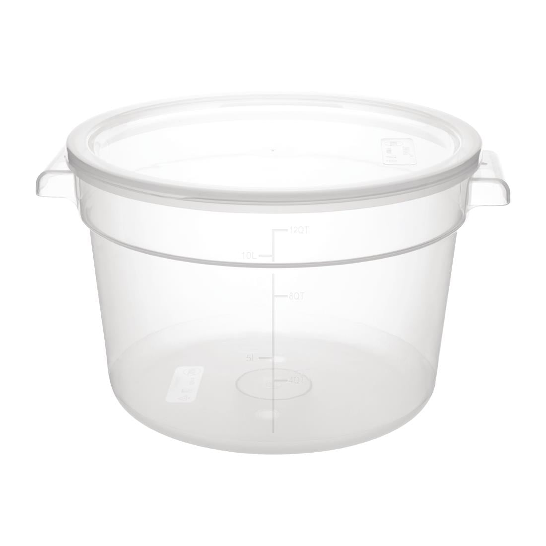 Conteneur alimentaire rond en polypropylène Vogue 10L — DJ961