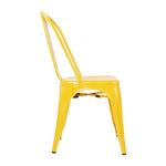 Chaises bistro en acier Bolero jaunes (lot de 4) — DK292