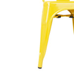 Chaises bistro en acier Bolero jaunes (lot de 4) — DK292