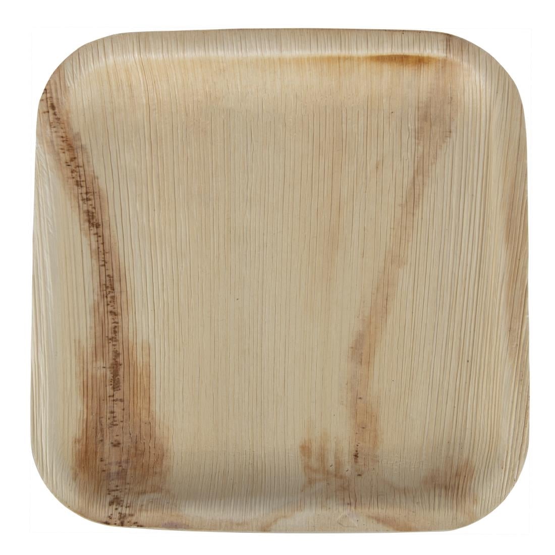 Assiettes creuses carrées en feuilles de palmier Fiesta Compostable 200mm (lot de 100) — HT872