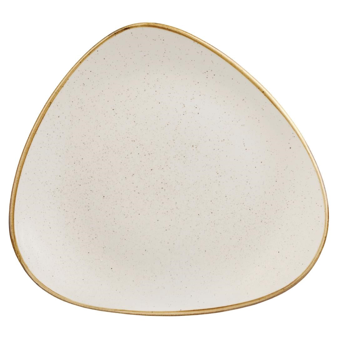 Assiettes triangulaires Churchill Stonecast Barley White 305mm (Lot de 6) — DK524