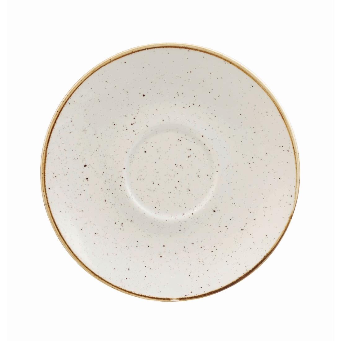 Soucoupes à cappuccino Churchill Stonecast Barley White 156mm (Lot de 12) — DK533