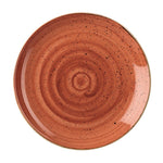 Assiettes rondes Churchill Stonecast Spiced Orange 260mm (Lot de 12) — DK536